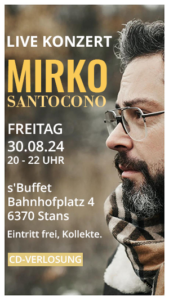 Flyer Konzert Mirko Santocono